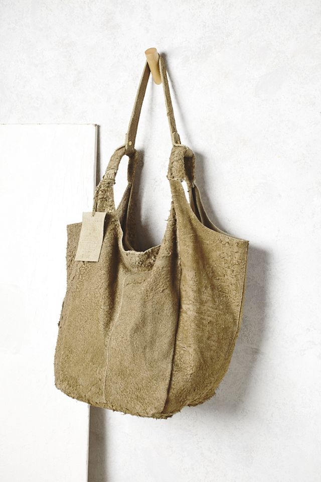 Scarlett Distressed Suede Tote #1