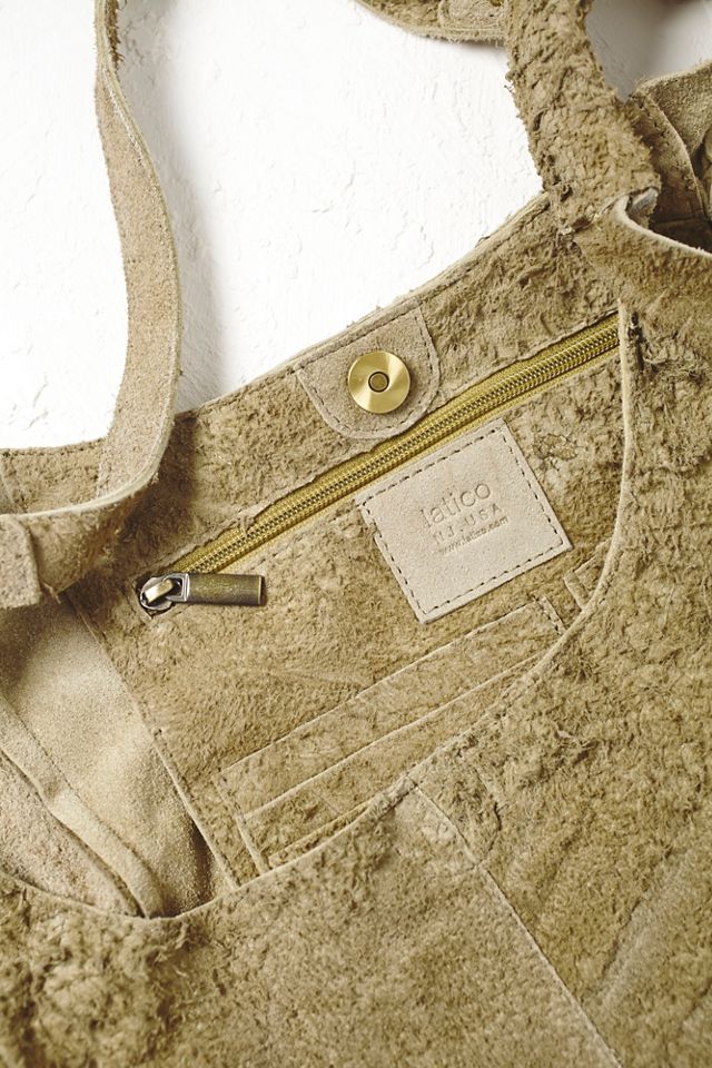 Scarlett Distressed Suede Tote #4