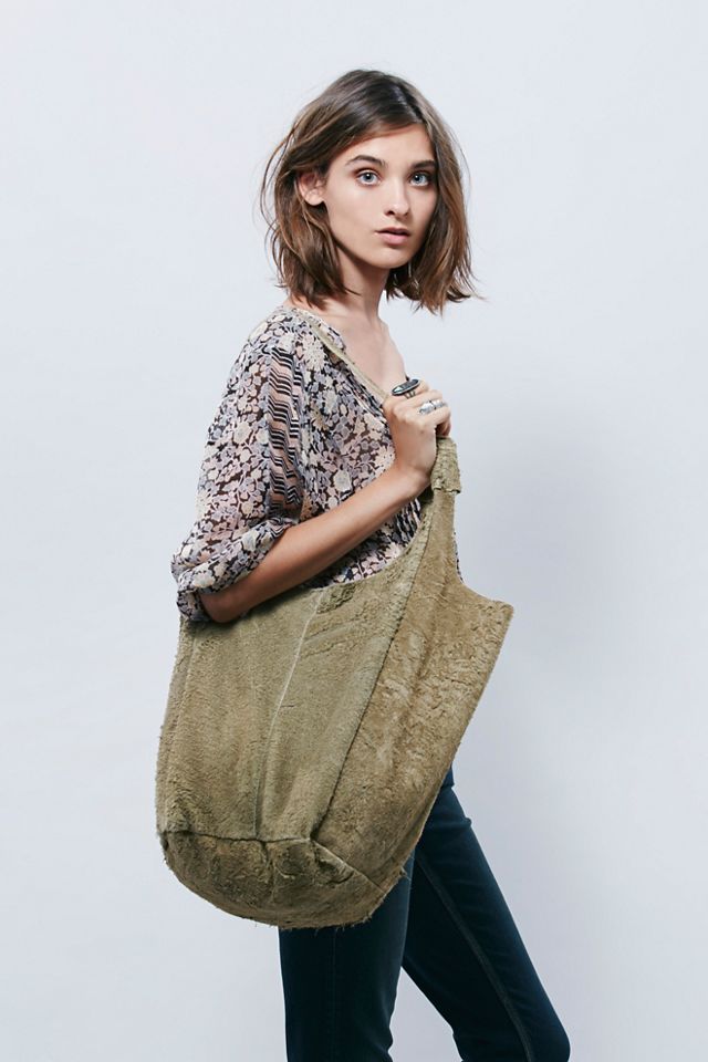 Scarlett Distressed Suede Tote #5
