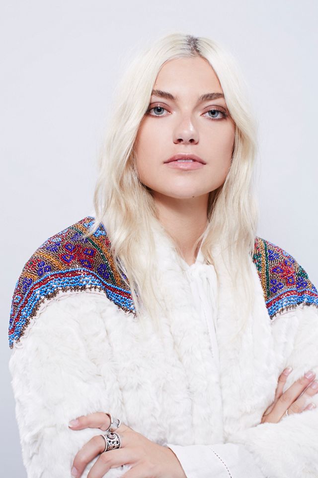 Patched In Pride Fur Coat #3