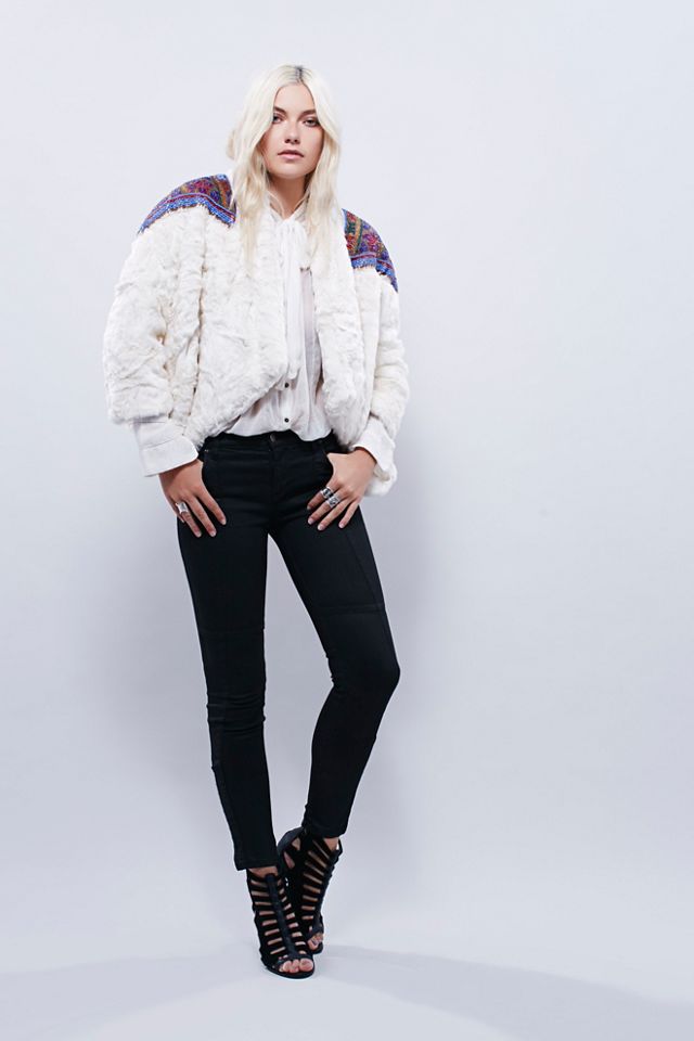 Patched In Pride Fur Coat #5