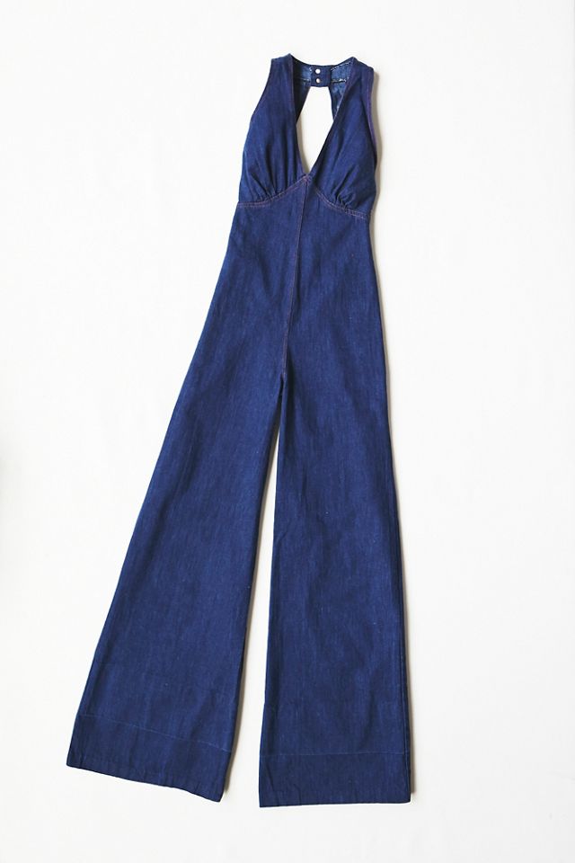Vintage 1970s Denim Jumpsuit #1