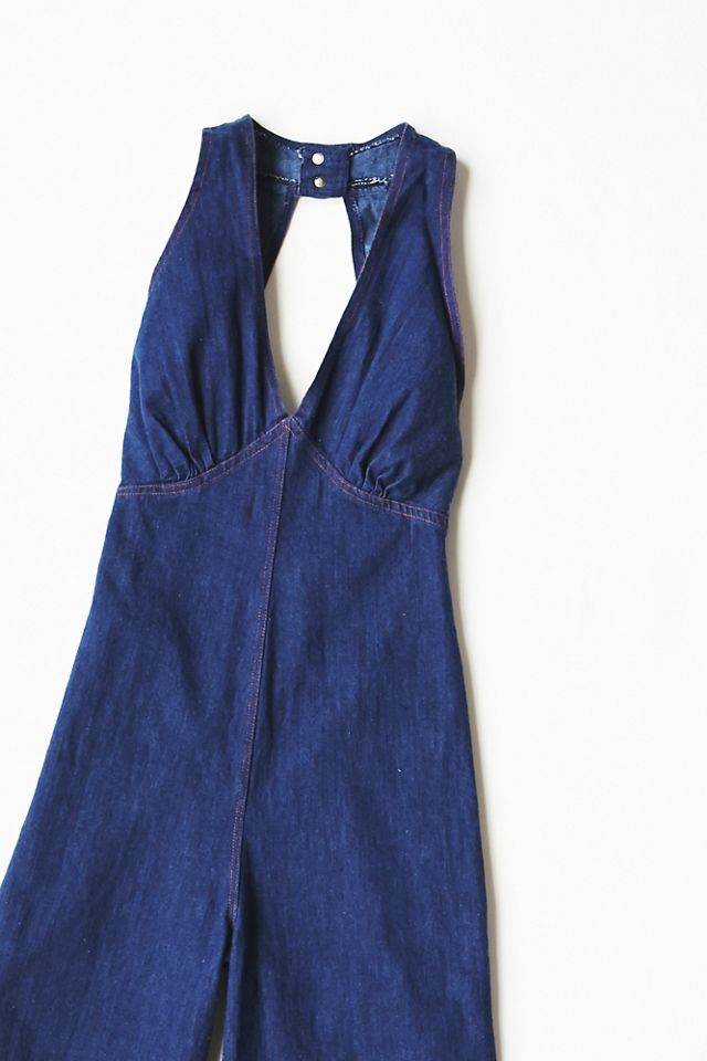 Vintage 1970s Denim Jumpsuit #3