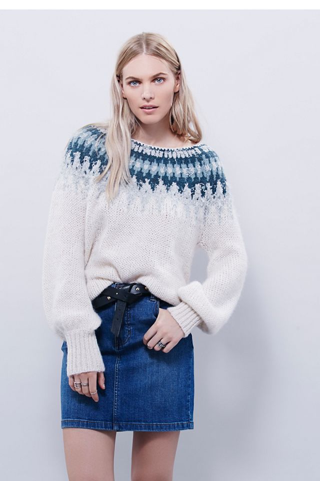 Free people best sale fair isle thermal