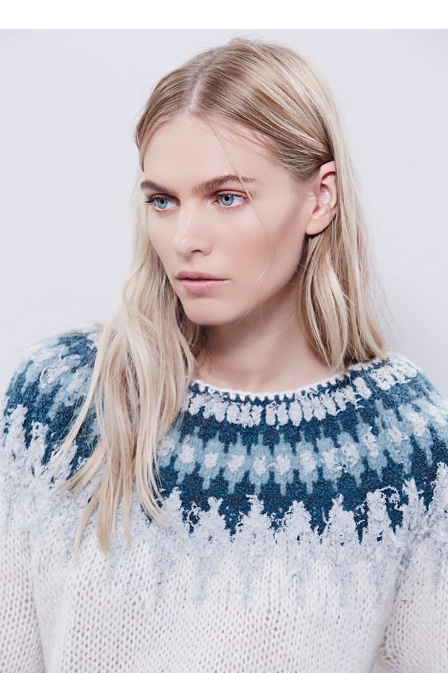 Free people fair isle sweater sale