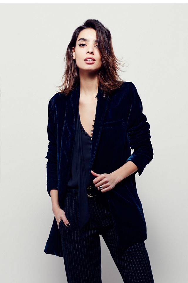 Free people sale velvet jacket