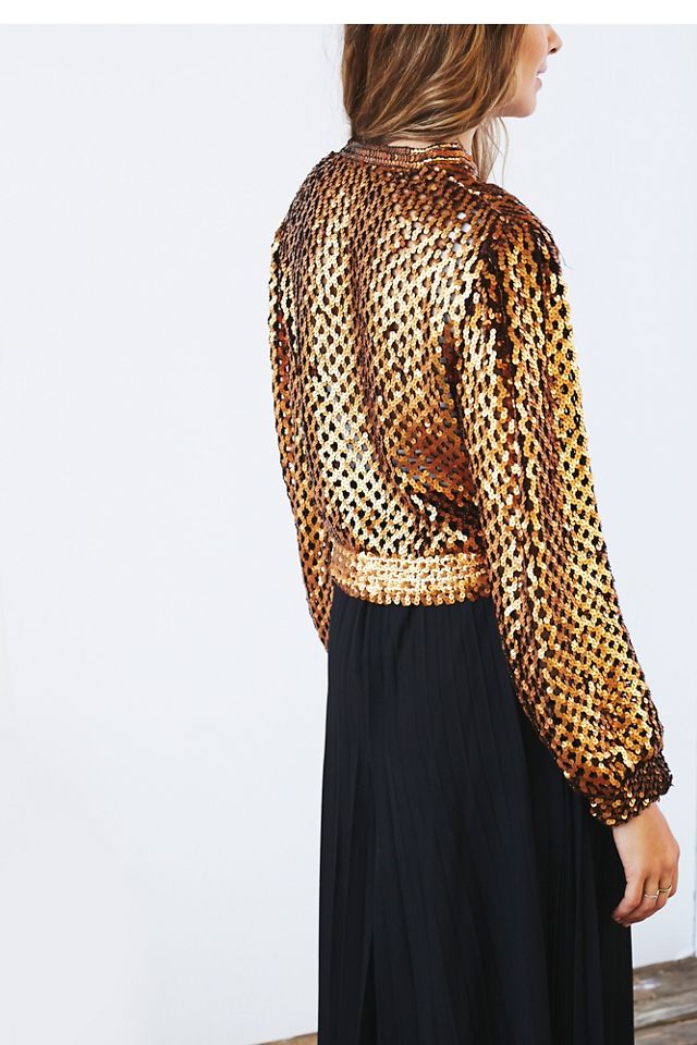 Vintage 1970s Sequin Jacket #1