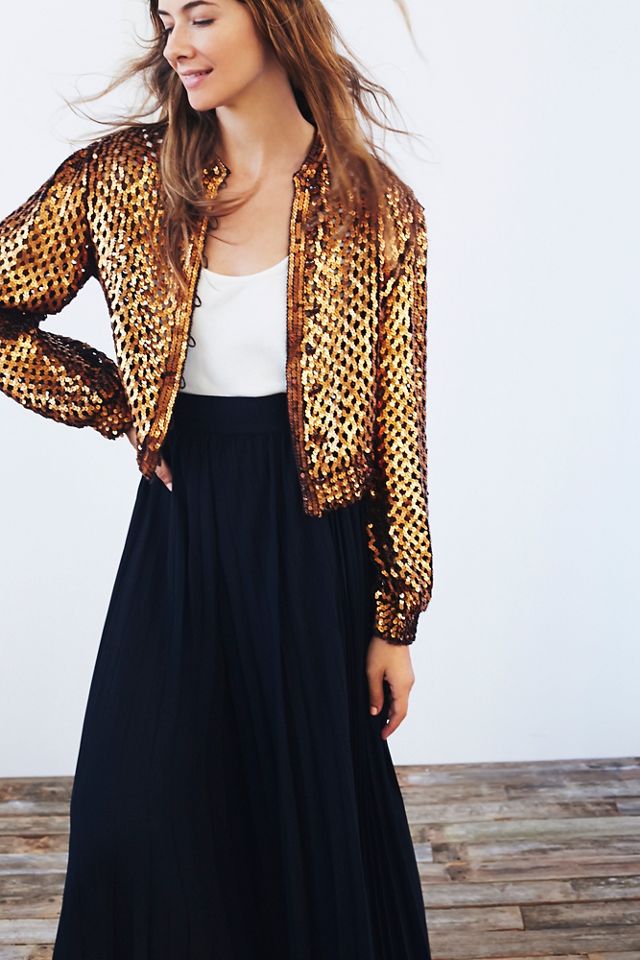 Vintage 1970s Sequin Jacket #2