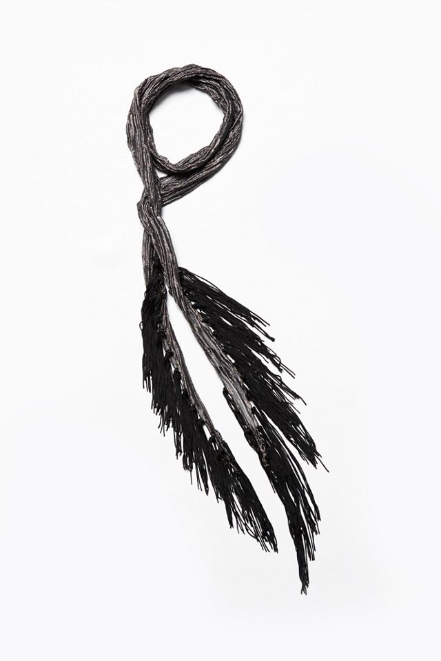 Violet Crush Fringe Scarf #2