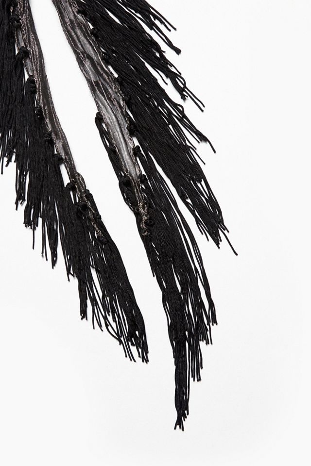 Violet Crush Fringe Scarf #3