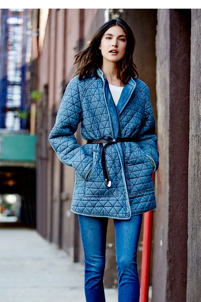 Chambray Quilted Jacket