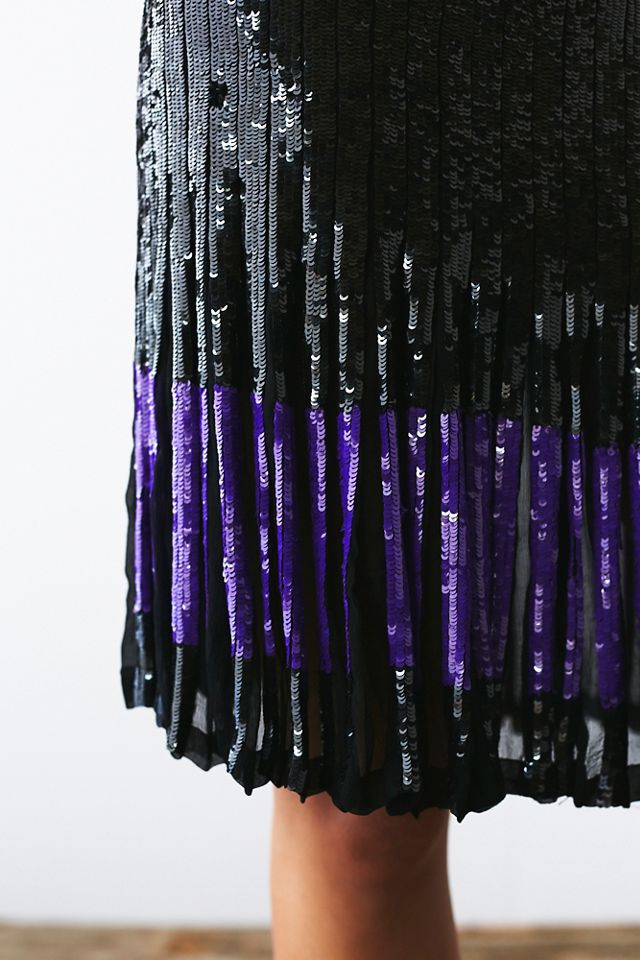 Vintage Black Sequin Skirt #3