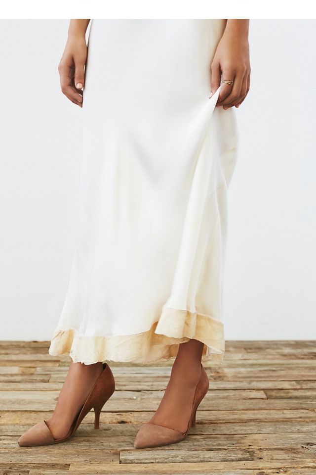 Vintage Lace Maxi Slip Dress #4