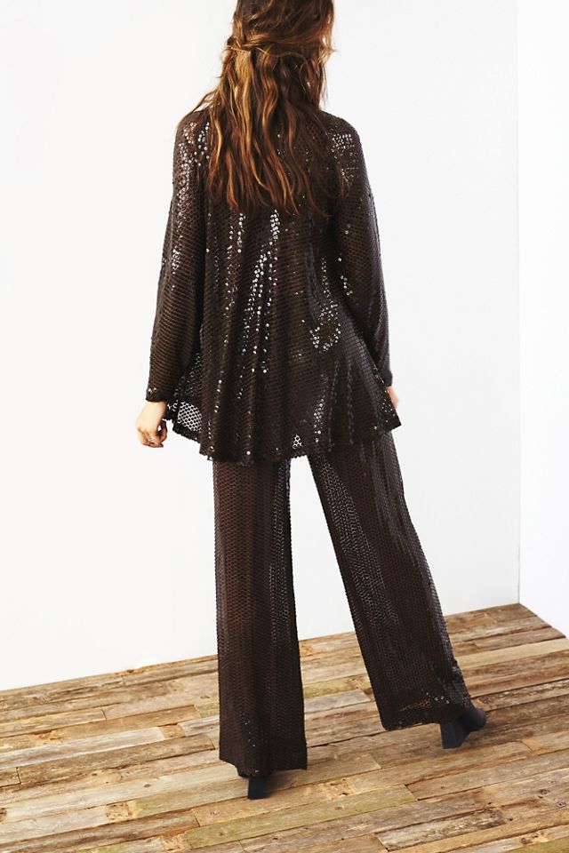 FP Vintage Halston Sequin Pants Suit #1