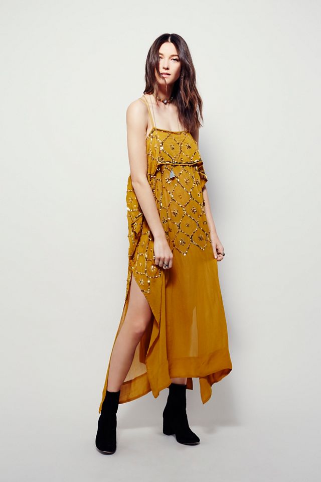 Electric Sky Embellished Maxi #2