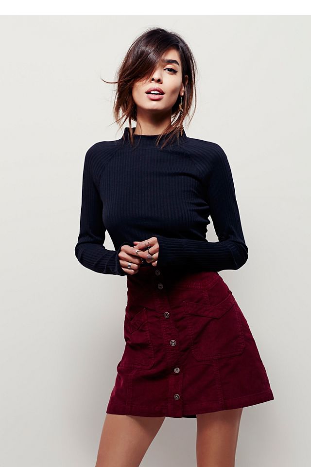 Hold My Hand Cord Skirt