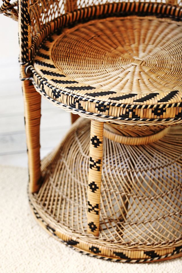 Vintage 70s Peacock Chair - SOLD #4