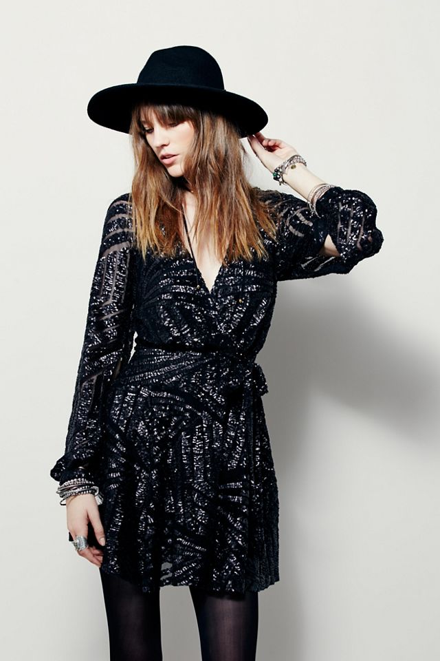 free people black sequin mini dress Tiger Eyes Size:44/RE In For Proof Of Agatha BachBabes on LTK
