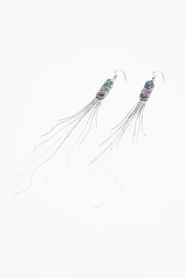 Snake Chain Shoulder Duster Earrings #1