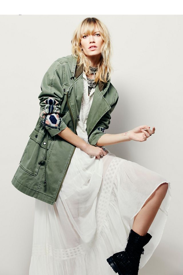 Embroidered Twill Parka #2