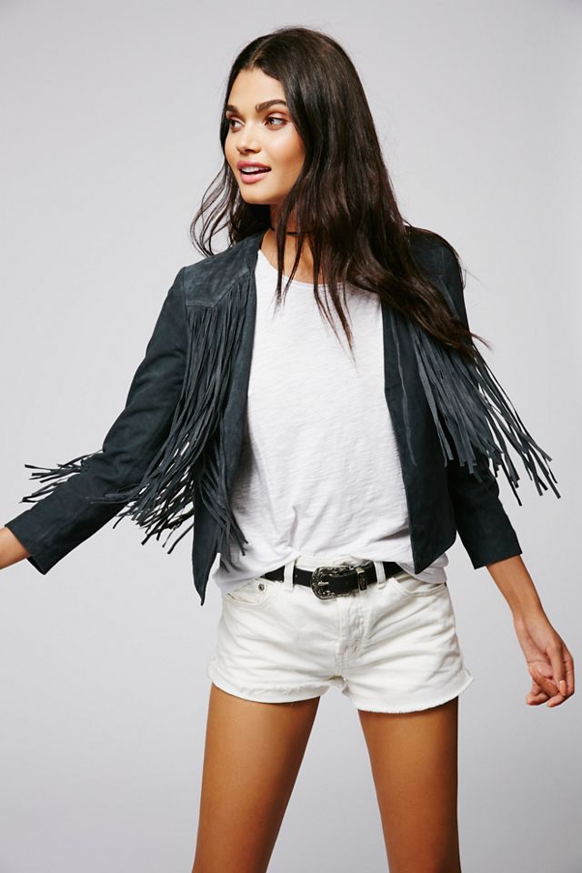 Suede Fringe Jacket | Free People