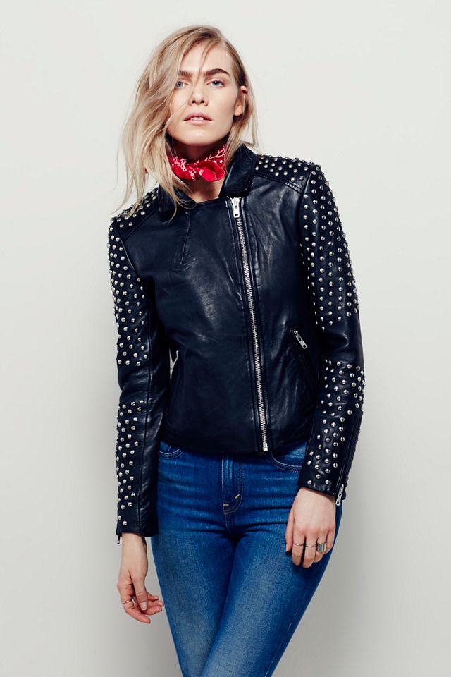 Doma Studded Biker Jacket #4