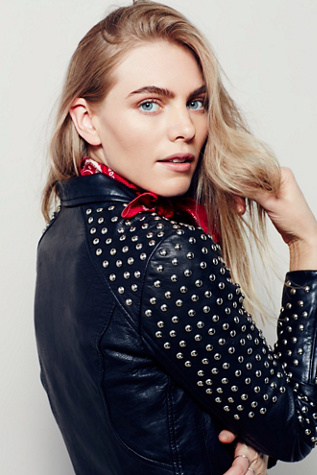 doma studded leather jacket