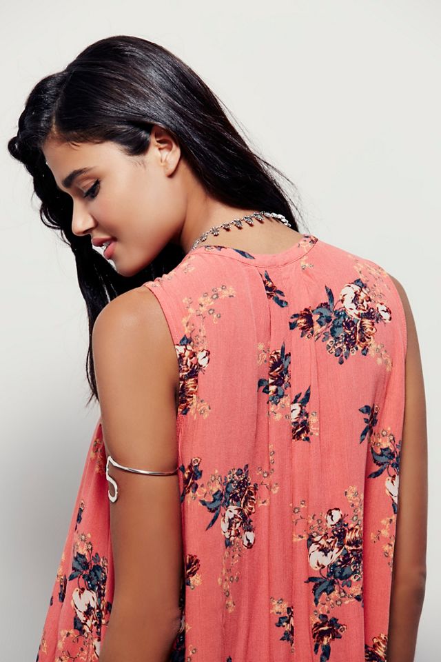 Faded Floral Sleeveless Tunic #3