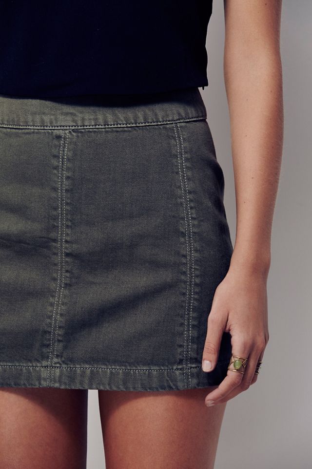 Zip to It Denim Mini Skirt #5
