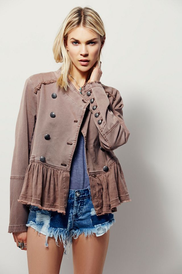 Free people 2025 peplum jacket