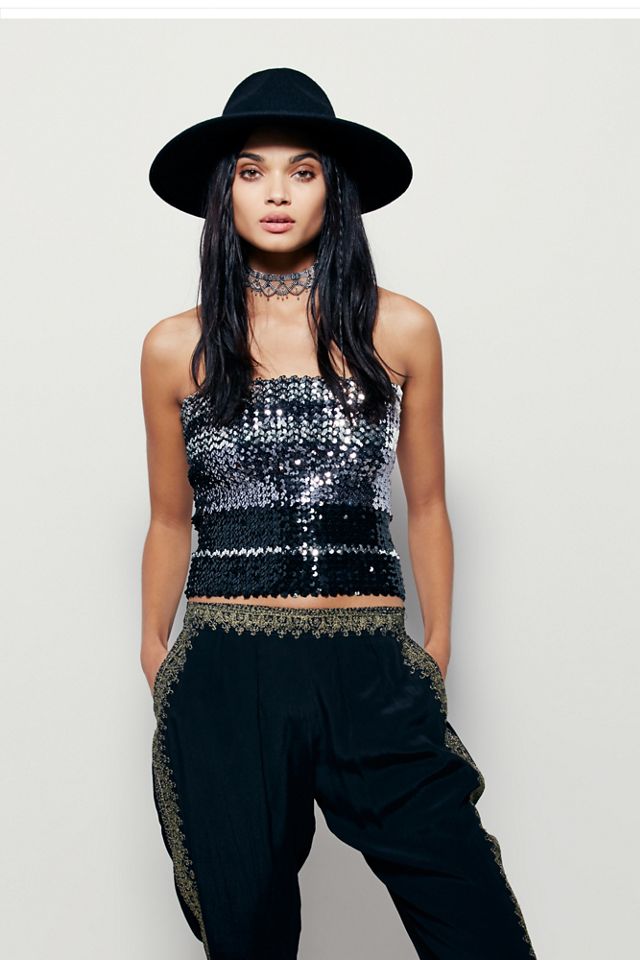 FP Vintage Revival Sequin Tube Top