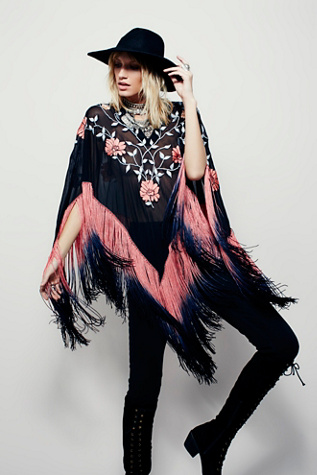 Cosmic Love Ombre Fringe Shawl | Free People