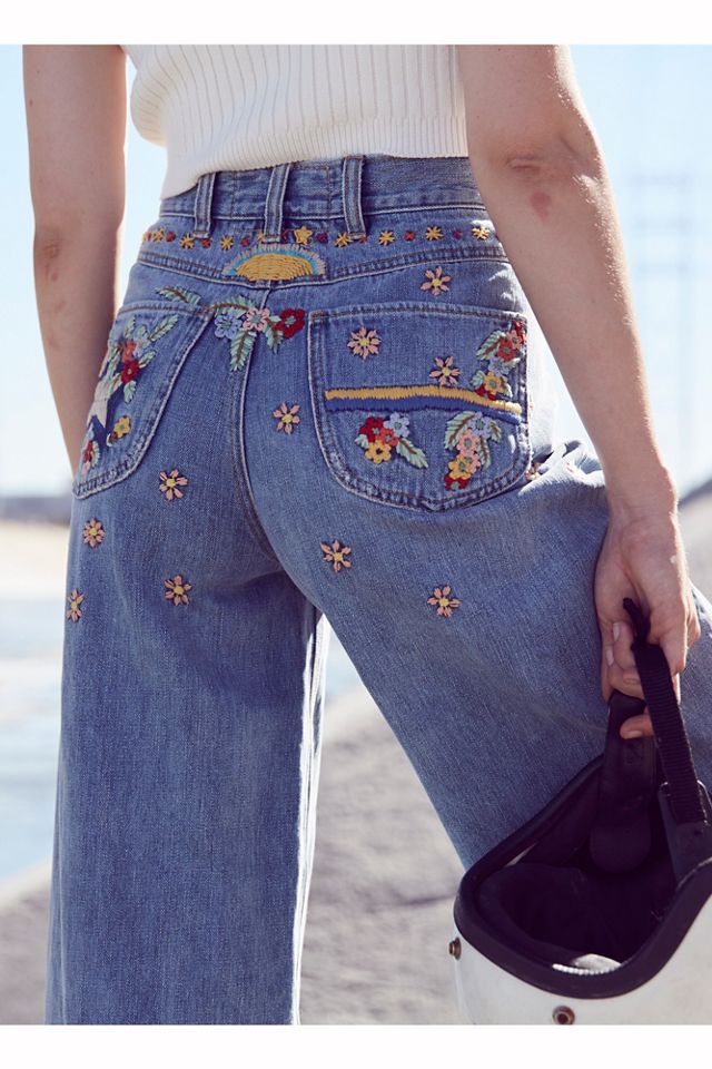Courter Embroidered Flare