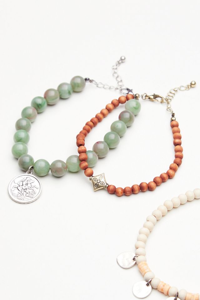 Sandbar Beaded Anklet Set #2