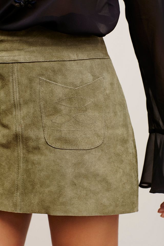 Mad Love Suede Mini Skirt #4