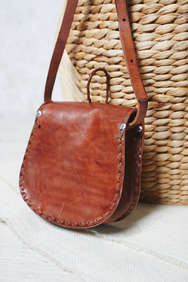 Flora Tooled Saddle Bag #1