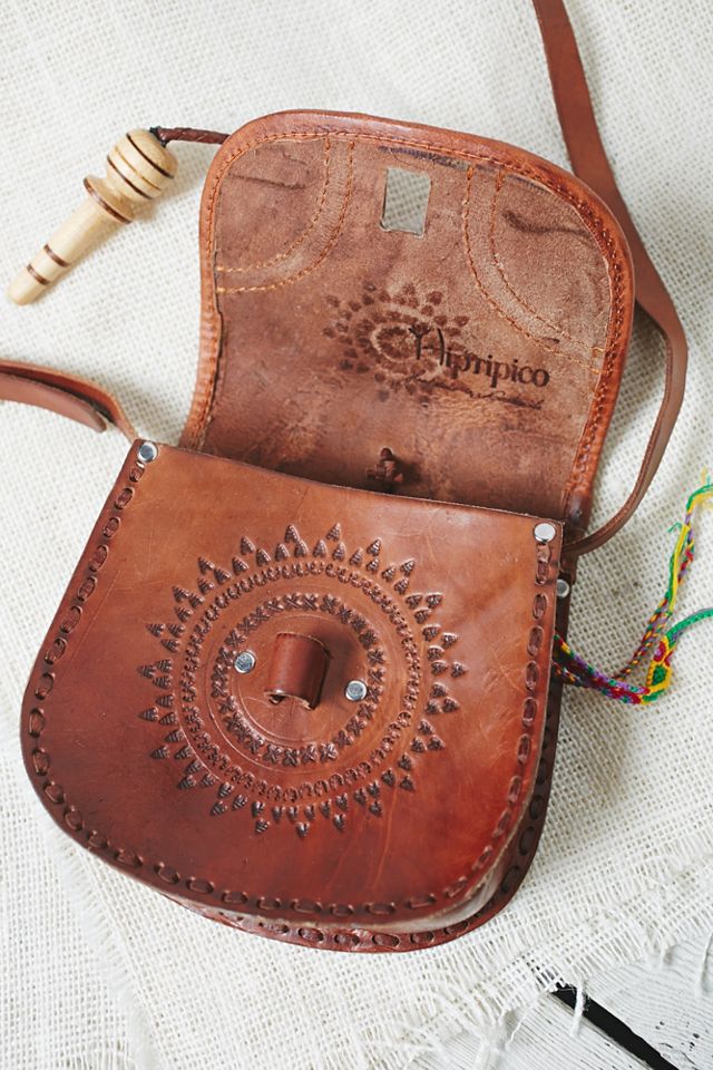 Flora Tooled Saddle Bag #4