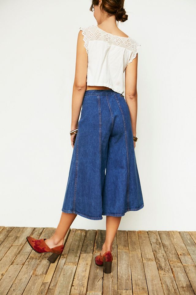 Vintage 1970s Denim Gauchos #1