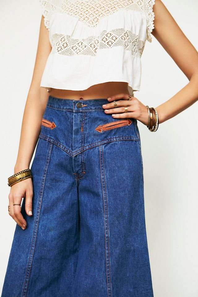 Vintage 1970s Denim Gauchos #2