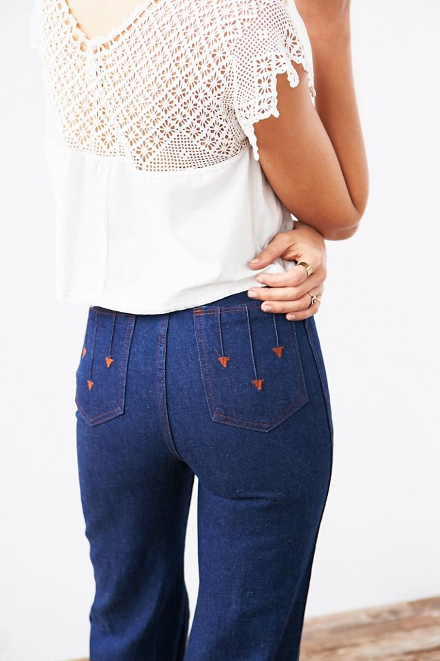 Vintage 1970s Flared Denim #5