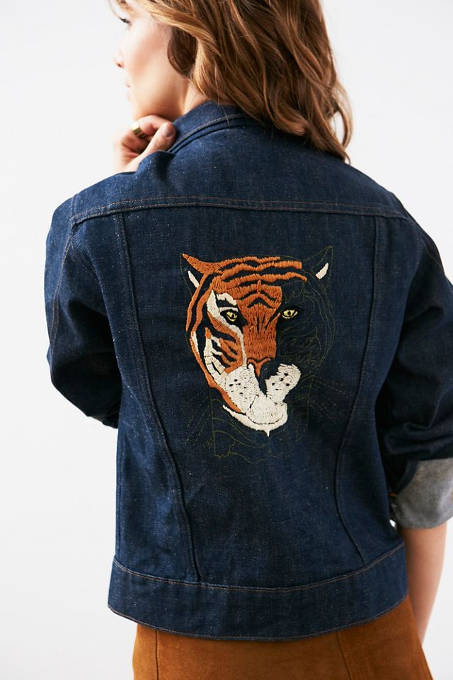 Vintage Embroidered Denim Jacket #2