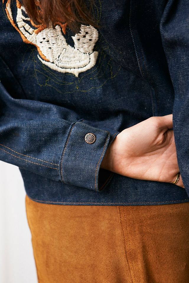 Vintage Embroidered Denim Jacket #4