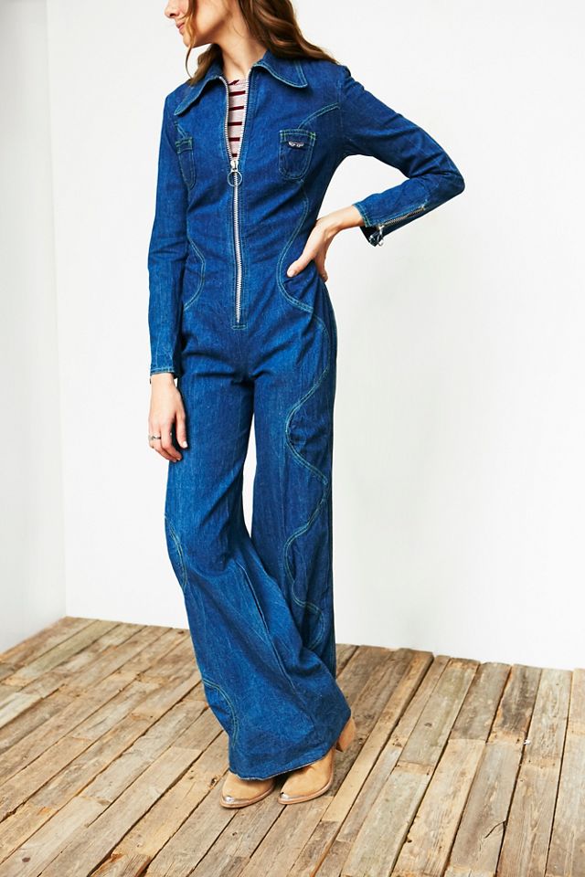 Vintage 1970s Flared Jumpsuit