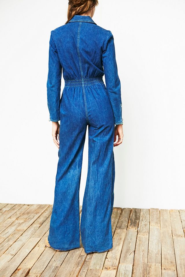 Vintage 1970s Flared Jumpsuit #1