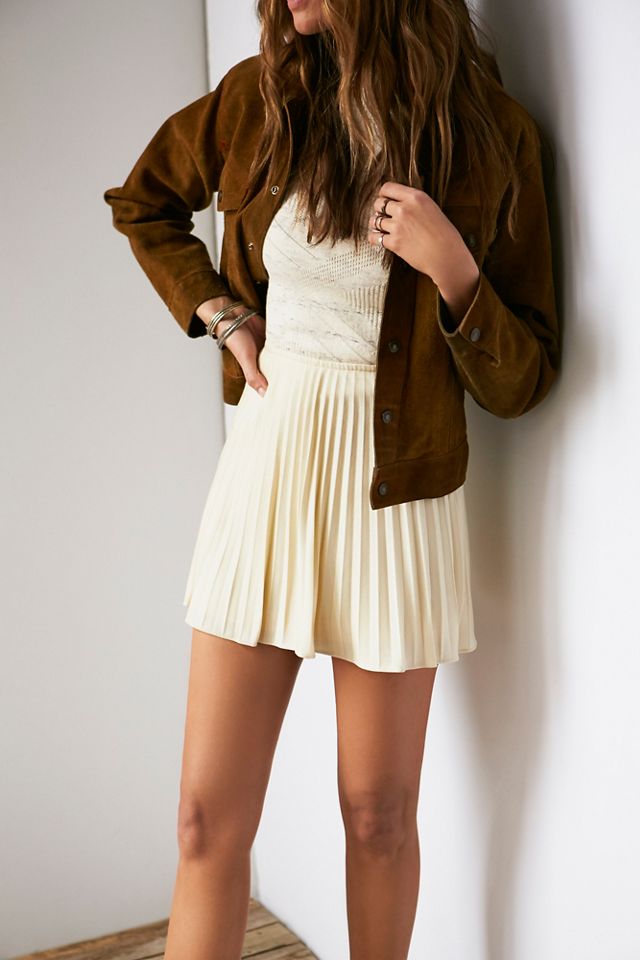 Vintage Pleated A Line Skirt