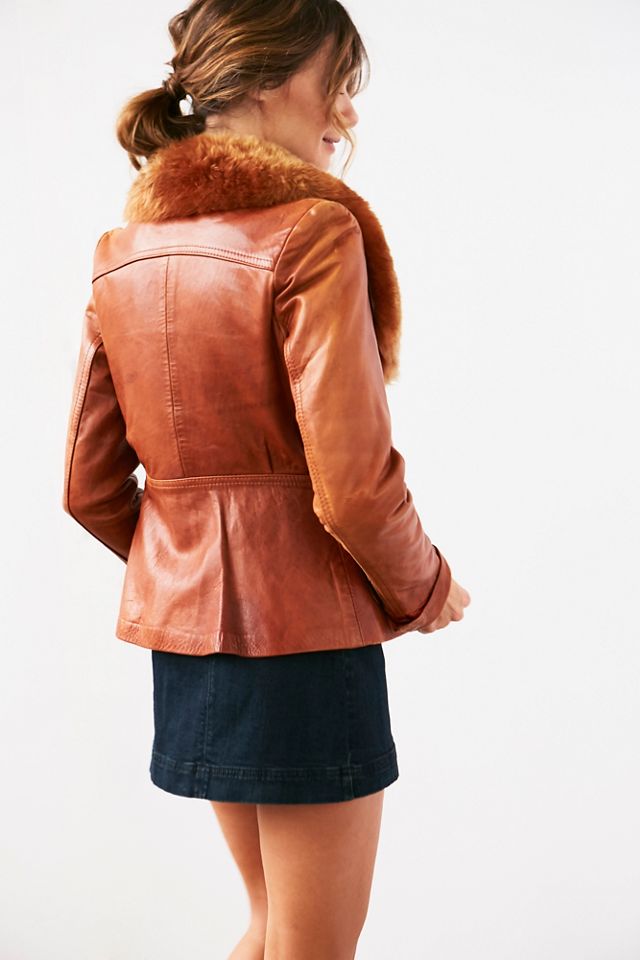 Vintage 70s Fur Collar Jacket #1