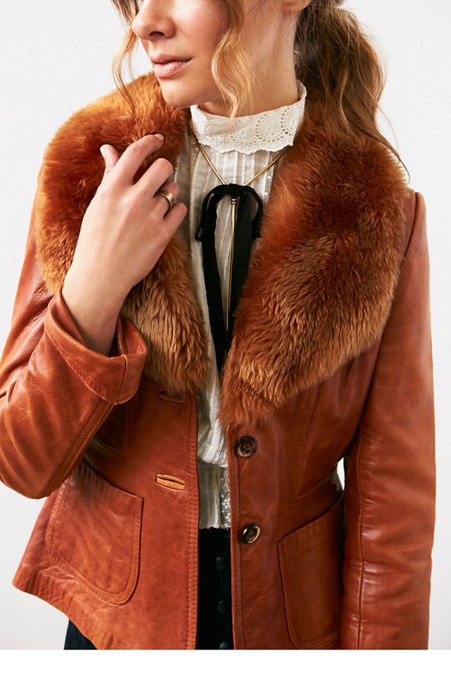 Vintage 70s Fur Collar Jacket #2