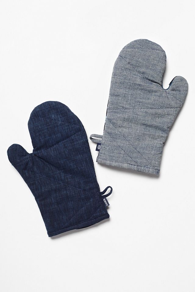 Denim Oven Mitts #2