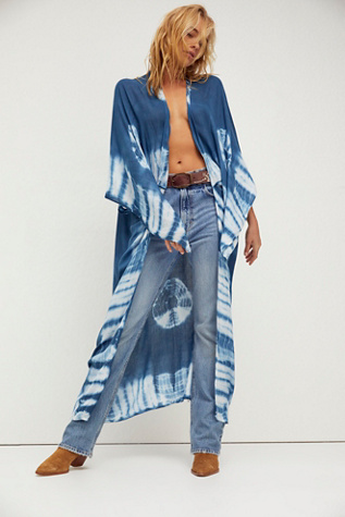 Spellbound Tie Dye Kimono at Free People in Ocean