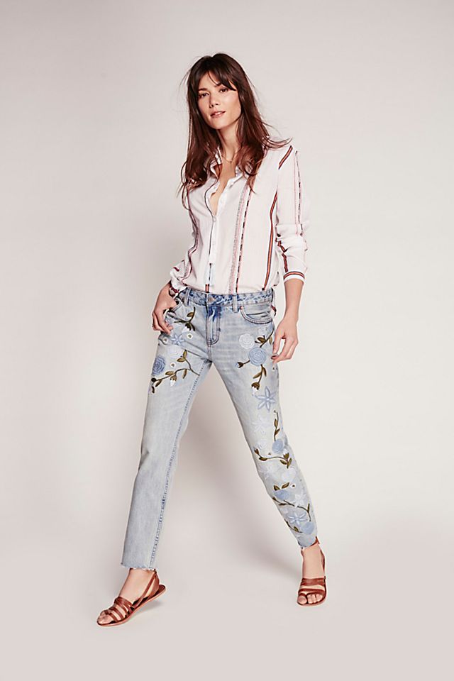 Shower Me with Flowers Jeans | Free People
